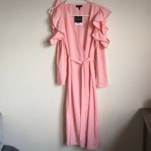 Topshop Pink wrap dress